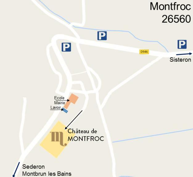 Chateau De Montfroc Panzió Kültér fotó